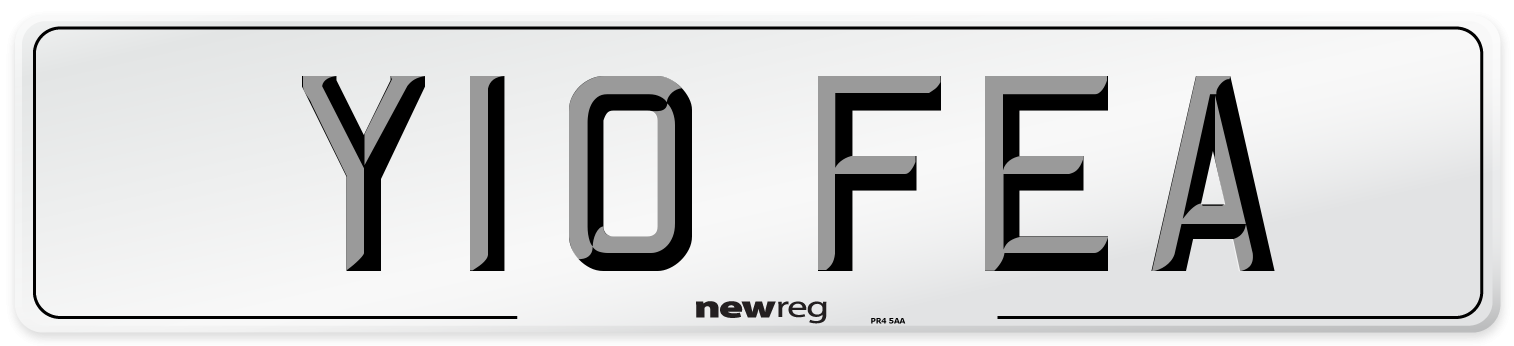 Y10 FEA Number Plate from New Reg